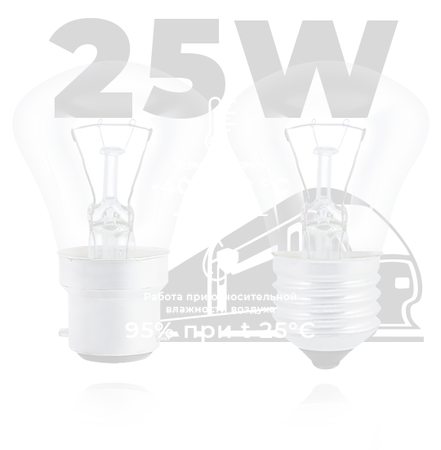 Лампа накаливания Ж 25W (54V/110V)