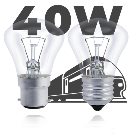 Лампа накаливания Ж 40W (54V/110V)