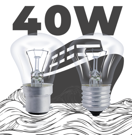 Лампа накаливания С 40W