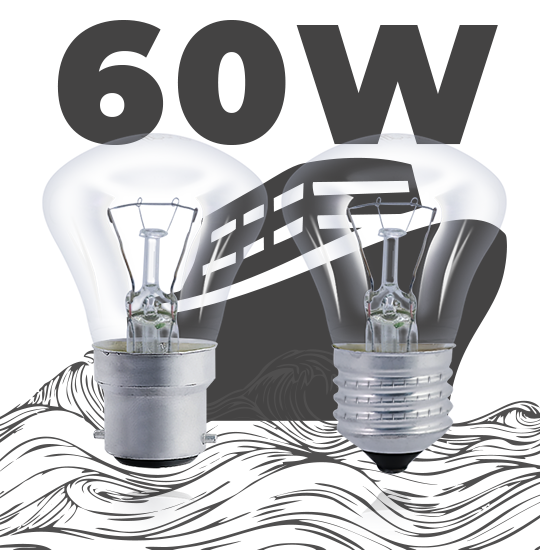 Лампа накаливания С 60W (127-60-1)